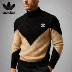 AD® Trefoil Block Knit Sweater